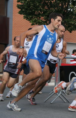 Carlos Nuin, en la milla de Zizur.