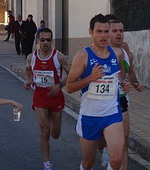 Javi tieando del grupo cabecero